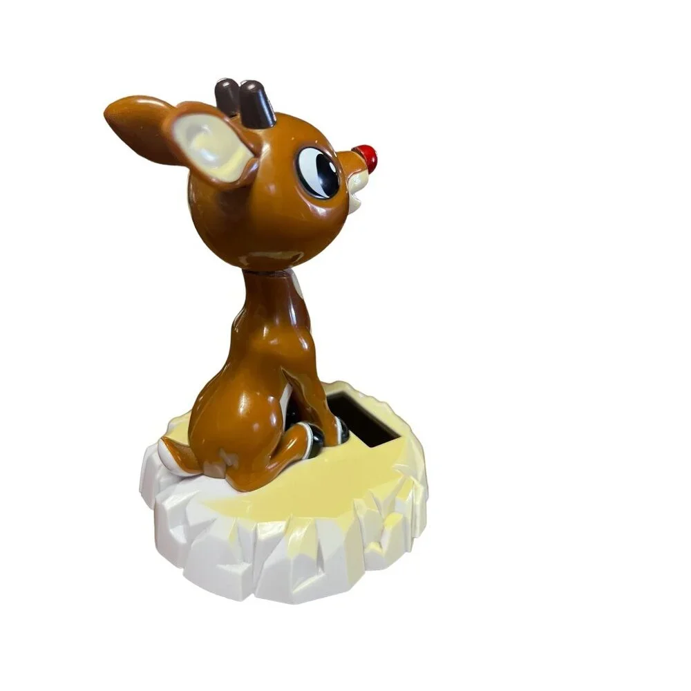 Rudolph Reindeer Nodding Head Solar Activated Figure